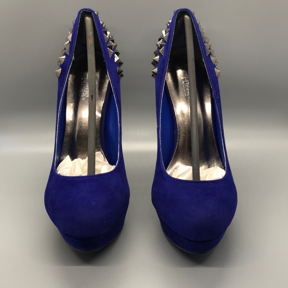 NIB Charlotte Russe Cobalt Spiked Heels Size 6
